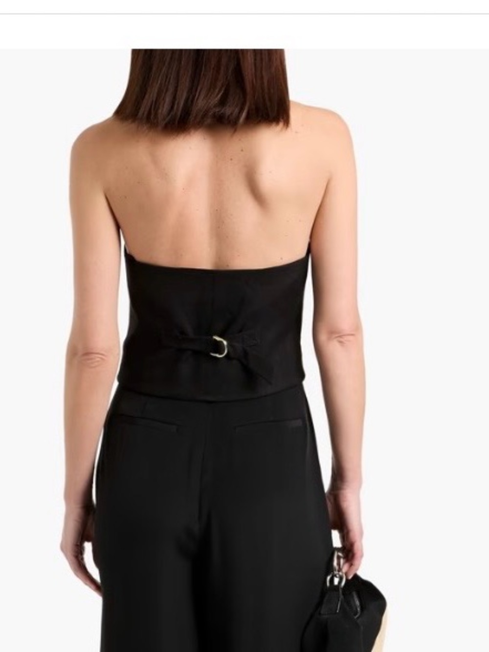 Veronica Beard Black  Vest with Button Front - Picture 3 of 7